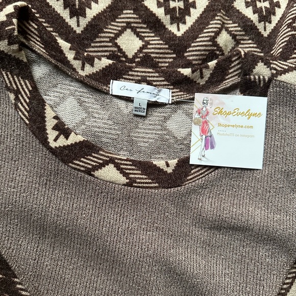 Ces Femme, geometric Boho Color block Midi Dress, large - Picture 6 of 6